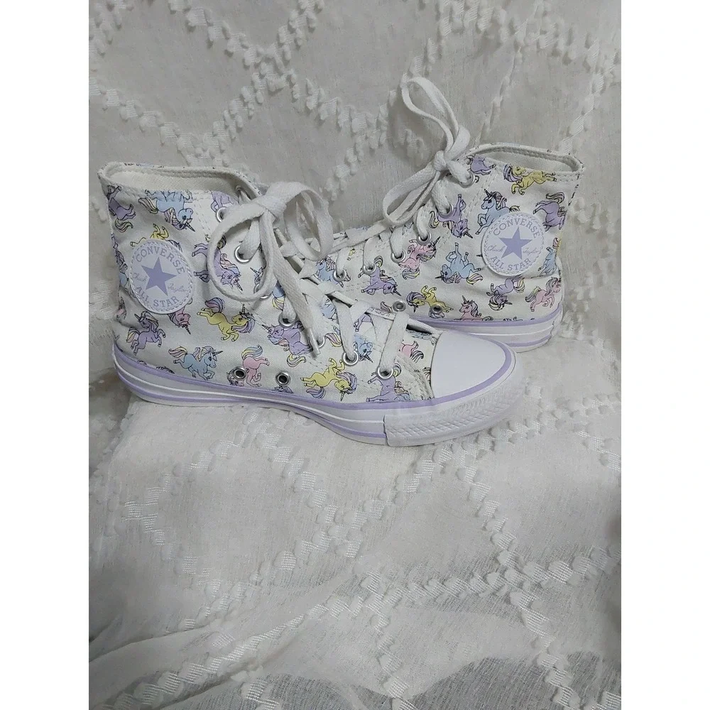 Converse Chuck Taylor All Star High Top Unicorn Print Girls Size 4.5